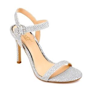 NEW Jewel Badgley Mischka Arlina Glitter Sandal